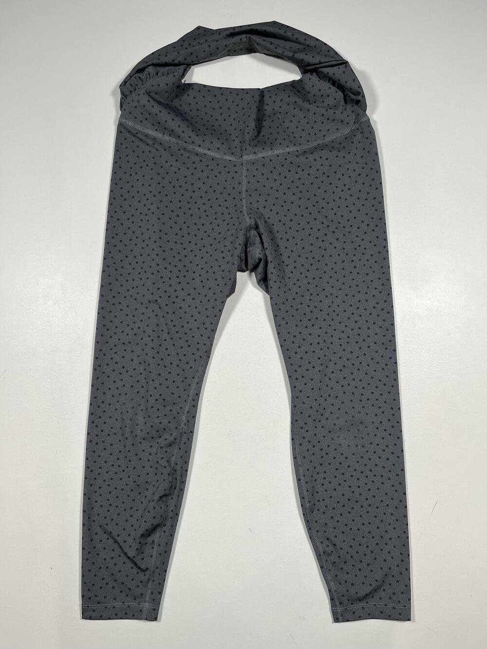 Nike Pants XL Gray Dri-FIT Compression Leggings Polka Dot Running Leggings